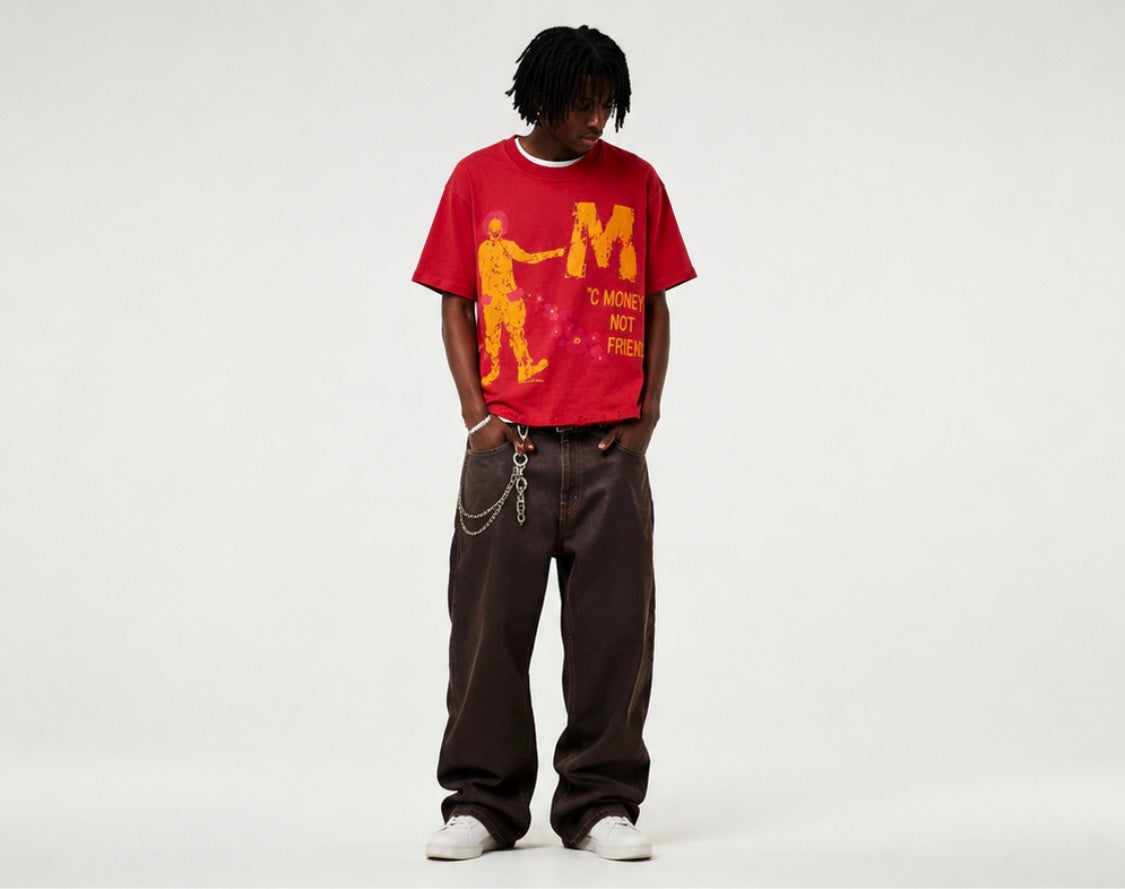 7th Language MC MONEY NOT FRIENDS TEE