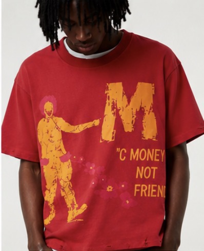 7th Language MC MONEY NOT FRIENDS TEE